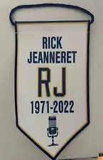 2021-22 Buffalo Sabres Rick Jeanneret Mini Banner!