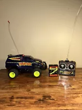 Vintage Tyco Firepower 90s RC Car w/ battery & Tyco Triple Wheel Remote UNTESTED