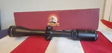 Vintage Millett 4-12 x 40 Rifle Scope NOS Buck Medium Plex Reticle