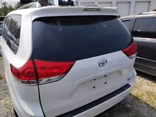 Used Tailgate fits: 2013 Toyota Sienna power lift privacy tint glass w/rear view (For: Toyota Sienna)