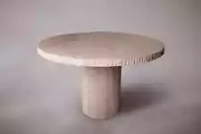 Round Travertine Dining Table. Round Dining Table. Marble Dining Table.