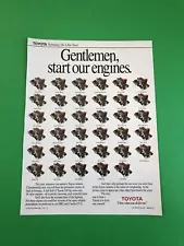 1989 1990 TOYOTA MR2 COROLLA GTS GT-S VINTAGE ORIGINAL PRINT AD ADVERTISEMENT