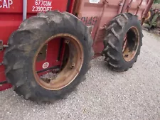 Good Year 12.4 x 24 rear tractor GD tires 75% tread IH Farmall 240 Utility Rims