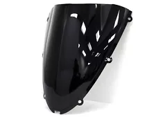 Black Windscreen Windshield for 2005-2008 Kawasaki Ninja ZX6R 2006-2007 ZX10R (For: 2007 Ninja ZX6R)