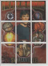 Smallville TV Show Season 3 Trading Card Puzzle The Day Is Coming 9 Cards