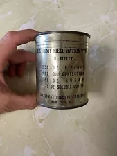 WWII C Ration B Unit 1941 Unopened