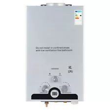 CO-Z 8L LPG Tankless Water Heater Propane Gas Instant Hot Boiler for Camping RVs