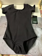 Bloch For Dancers Kid's Girls Black Short Sleeve Camisole Leotard Size 6x/7