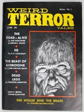 Original Winter 1969/70 V1N1 Weird Terror Tales Magazine H.P. Lovecraft