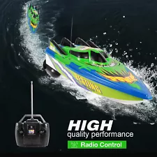 RC Boat High Speed Boat Radio Controlled Motor Boat 20KM/H for Lakes Pools R8H9