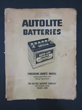 1959 AUTO-LITE AUTOLITE BATTERIES ADVERTISING SALES PURCHASING AGENT BROCHURE