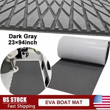 Dark Gray Diamond EVA Foam Boat Flooring Sheet Marine Decking Self- Adhesive Mat