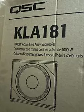 QSC KLA181-BK 18 Active Line Array Subwoofer, 1000W Brand New