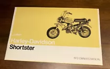 OEM Genuine Harley-Davidson AMF 1972 Shortster Owners Manual