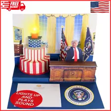 Donald Trump Pop Up Birthday Card with Light & Sound