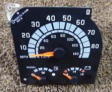 OEM Kodiak Topkick GM Instrument Cluster Speedometer Diesel Volt Gauge 16230733