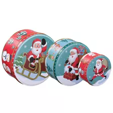 Large Cookie Tin Tins for Gift Giving Christmas Candy Biscuit