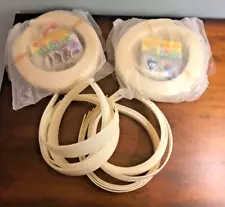 Plastic Headbands White/.Cream 1" for Crafts Bulk Lot of 55 pieces NEW!