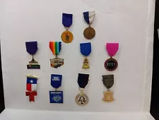 Lot of 10 San Antonio Fiesta Medals. All different & Unique. Group 3