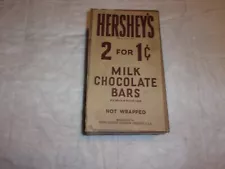 Antique Hershey’s Milk Chocolate Bars, 2 for 1 Cent Candy Bar Box