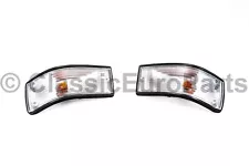 Euro clear turn indicator signal light set for BMW E28 Euro front valance bumper