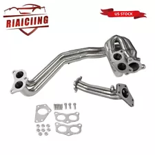 Stainless Exhaust Header Kit for 02-06 Subaru Impreza WRX / STI EJ205 EJ255 New (For: 2002 WRX)