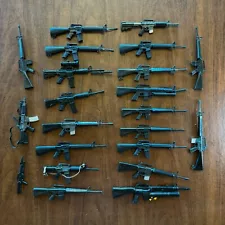 HUGE LOT OF M16 AR15 RIFLES FOR 1/6 12" MILITARY FIGURES - CLEAN HIGH GRADE