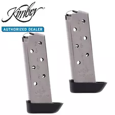 Lot (2) Kimber Micro 380 7-Round .380 OEM Magazine, Stainless Steel - 1200164A