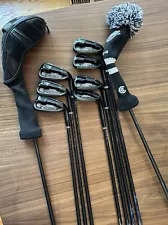 Cleveland Golf Black Set Fairway Hybrid 5-SW Irons Miyazaki C Kua 59 Sr. Shaft