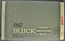 1962 Buick Warranty Book Electra 225 Wildcat LeSabre Wagon Skylark Special 62