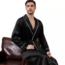 Mens Silk Satin Super Soft Robe - 5 DAY DELIVERY USA -Seller -FAST SHIP !!!!