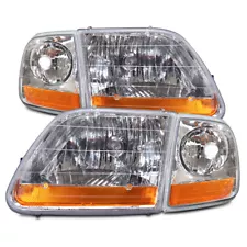 Headlight Set Fits Ford F150 97-03 Halogen Left Right Harley Davidson Type (For: 2001 F-150)