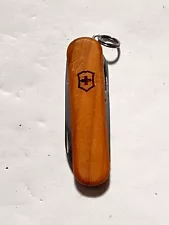 Victorinox Classic 58MM Wooden Scales Swiss Army Knife Gore 65 Years