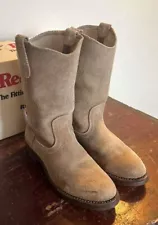 Red Wing Pecos 8188 Men's Boots Beige Suede 1989 Size US6 24cm Used