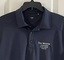 The Westin Ocean Resort Cancun Polo Shirt Adult XL Blue Logo Golfing Casual Mens