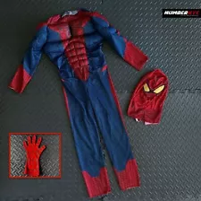 Spider-man Cosplay Muscle Costume Tobey Peter Parker Maguire Boy Kids Size Small