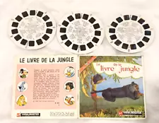 Vintage View Master The Jungle Book Disney Film Reels ( 3 Discs) 1966 B 363 F