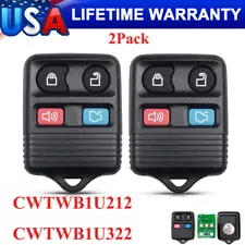 For Ford Replacement Alarm Remote Keyless Entry Control Key FOB Clicker 4 Button