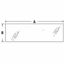 Cab Glass - Rear Lower fits Kubota M4900 M5700 M6800 M8200 M9000 3A751-70550