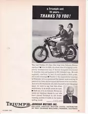 1963 Triumph Thunderbird Motorcycle Print-Ad