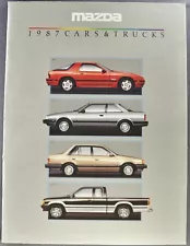 1987 Mazda Brochure RX-7 626 323 Sedan Wagon B2000 Pickup Excellent Original 87