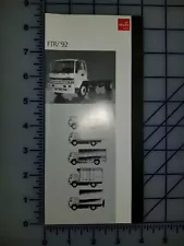 1992 Isuzu FTR Truck Diesel Brochure Folder