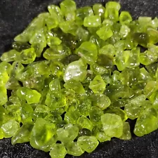 A-1 Natural Peridot Crystals Arizona Rough 84 grams