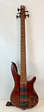 Ibanez SR505E 5-String Electric Solidbody Bass Guitar, Brown Mahogany