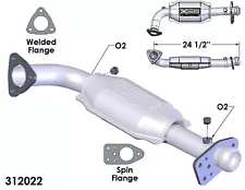 Catalytic Converter and Pipe Fits: 1994-1996 Chevrolet Caprice (For: 1996 Chevrolet Caprice)