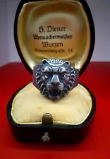 Original WW2 german Kriegsmarine U-boat Destroyer Military Silver 835 Ring