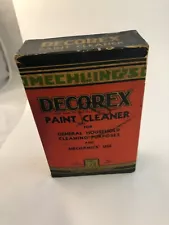 Vintage Rare 40-50s Advertising Decorex Paint Cleaner Sealed Mechlings