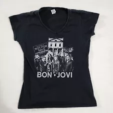 Bon Jovi 2017 This House Is Not For Sale Official Tour Graphic Band Tee Womens M