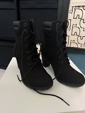 Timberland Shoes High heels Tillston Boot Size 7 woman’s/femmes Black NEW