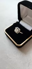 1ct Forever Brilliant Moissanite Engagement Ring 14k White Gold Size 5.5